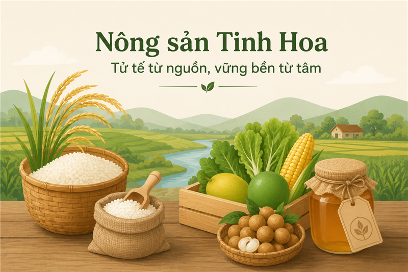 Nông sản Tinh Hoa – Tử tế từ nguồn, vững bền từ tâm