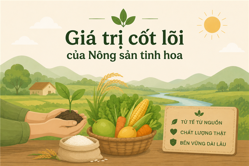 Giá trị cốt lõi của Nông sản tinh hoa